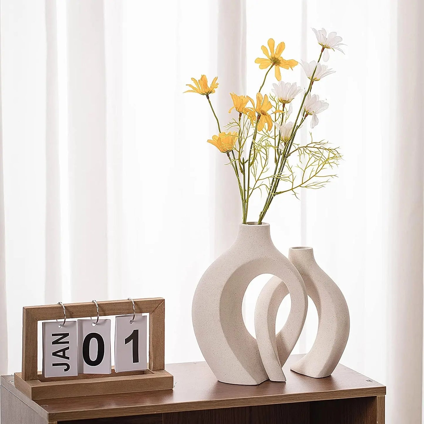 Boho Nordic Donut Vases